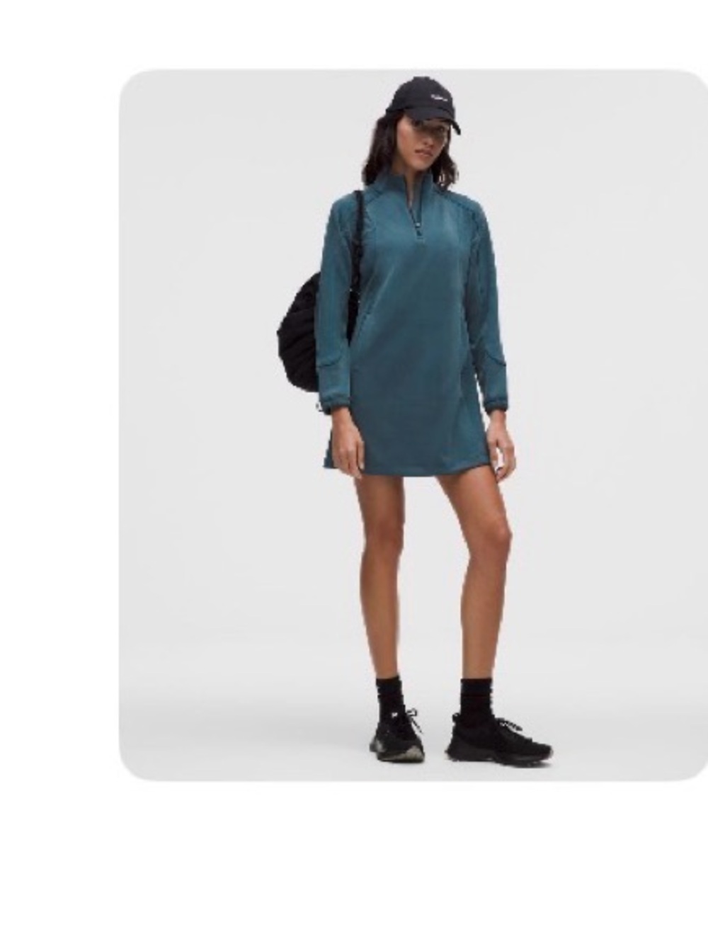 lululemon athletica Teal Long-Sleeve Pullover Dress